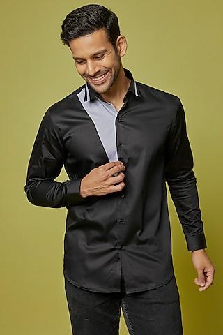 black cotton shirt