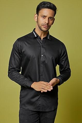 black cotton shirt