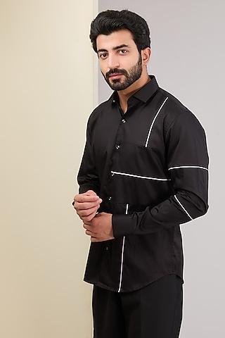 black cotton shirt