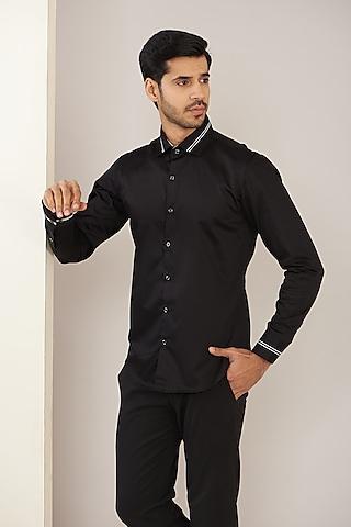 black cotton shirt