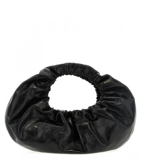 black crescent small handbag