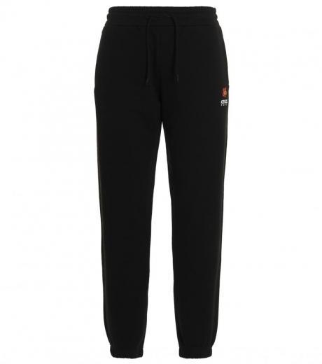 black crest logo joggers