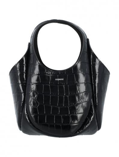 black crocco mini bucket bag