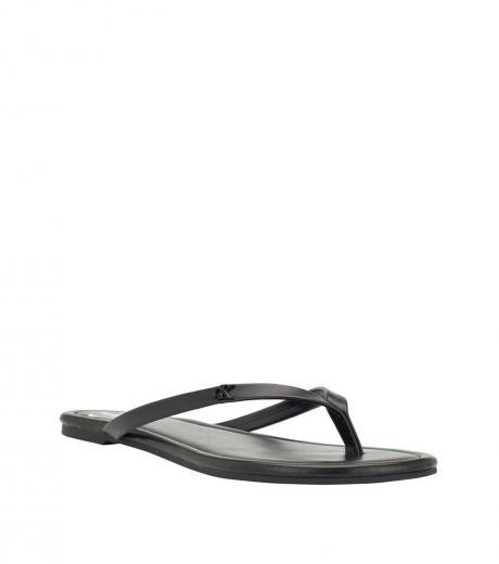 black crude flip flop slipper