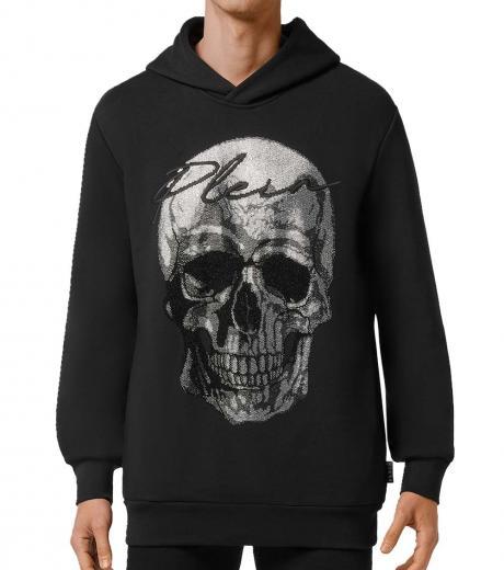 black crystal skull hoodie