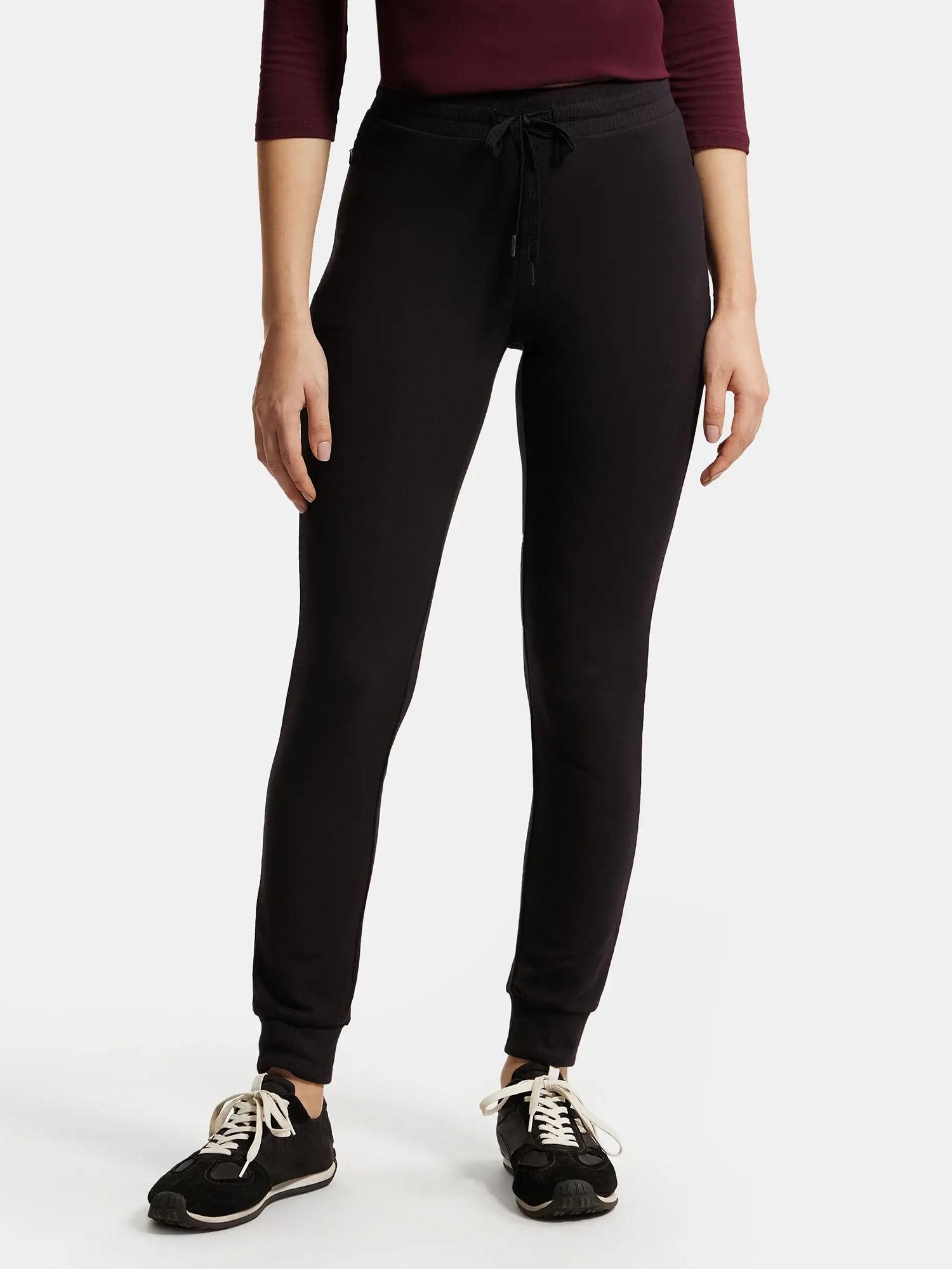 black cuffed track pant - style number - 1323