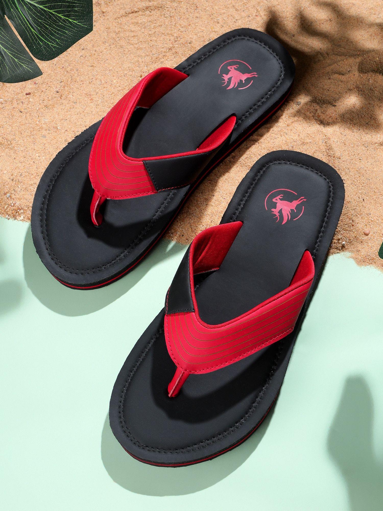 black cult open flipflops