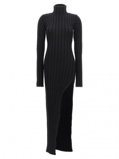 black cyntia slim fit dress