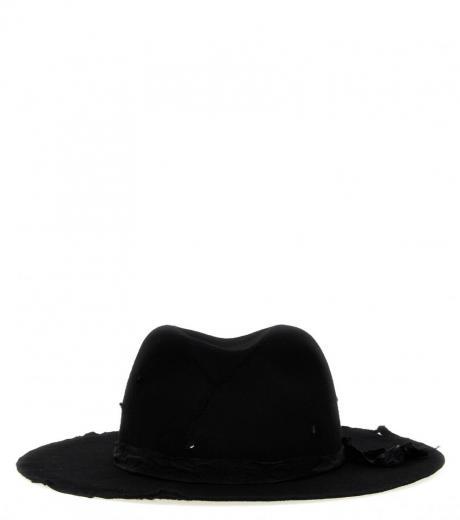 black damage soft hat