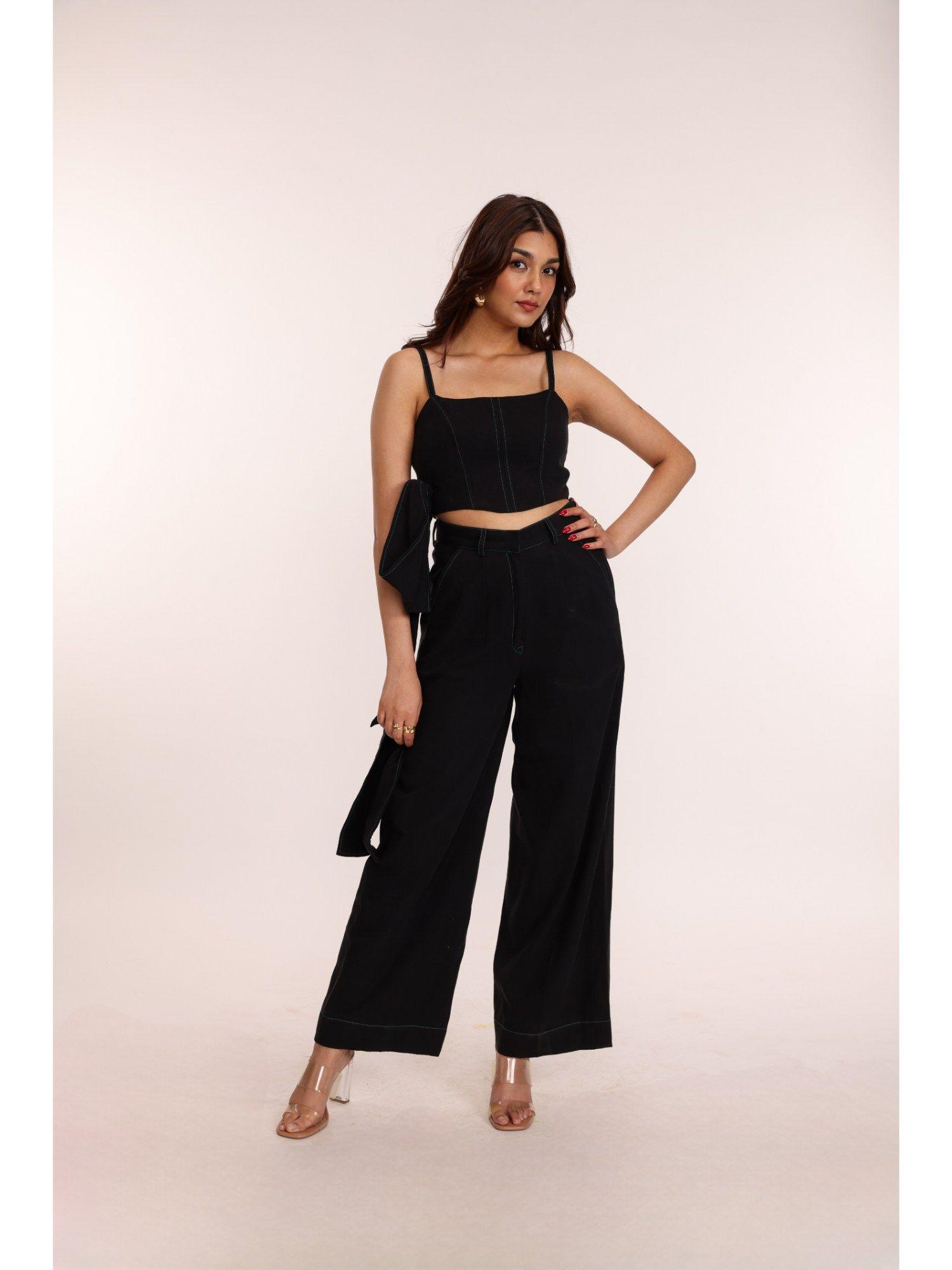 black denim co-ord (set of 2)