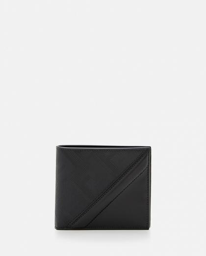 black diagonal fendi bi-fold