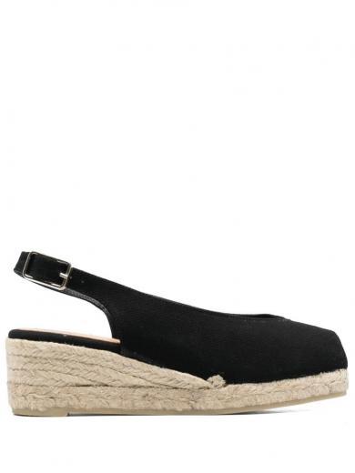 black dosalia cotton espadrilles