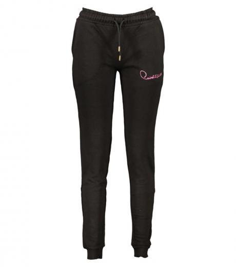 black elastic waist joggers