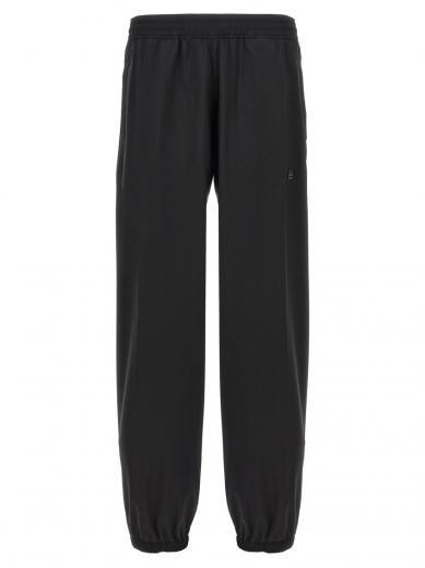 black elastic waistband pants