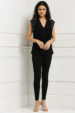 black embellished blouse