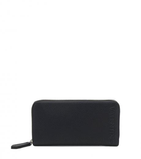 black embossed logo wallet