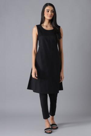 black ethnic kurta