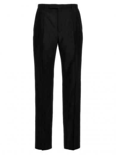 black faille pants