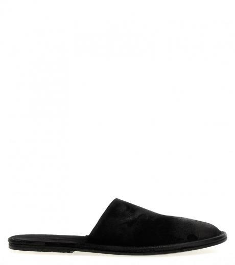 black filo slippers