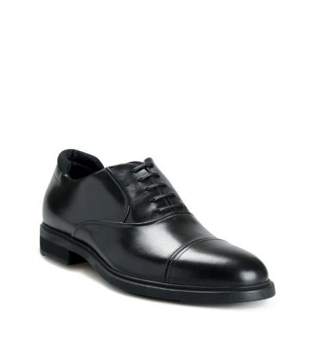 black firstclass leather lace ups