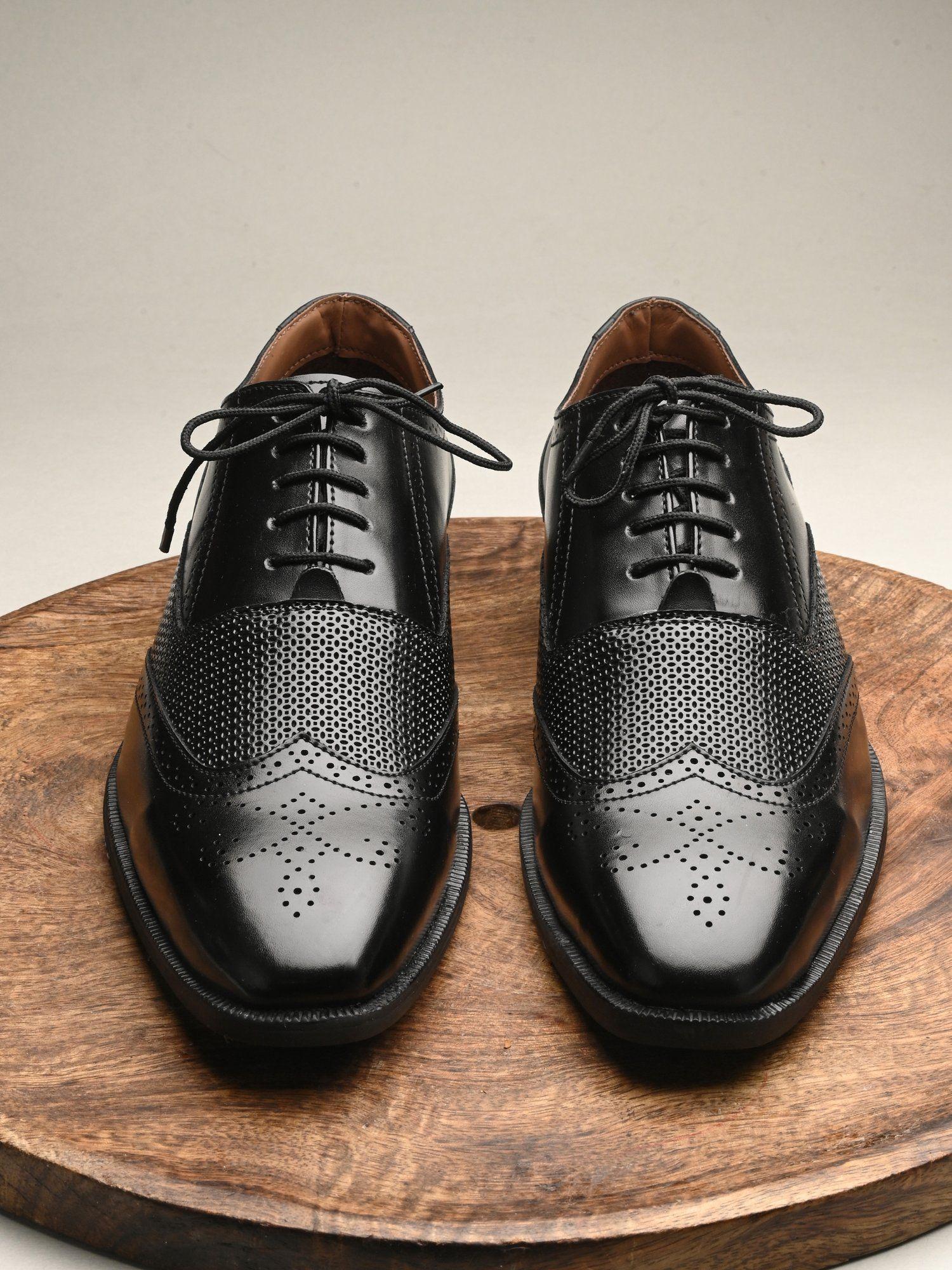 black formal 594 brogue shoes