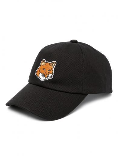 black fox head cotton baseball cap