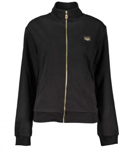 black front zipper hoodie
