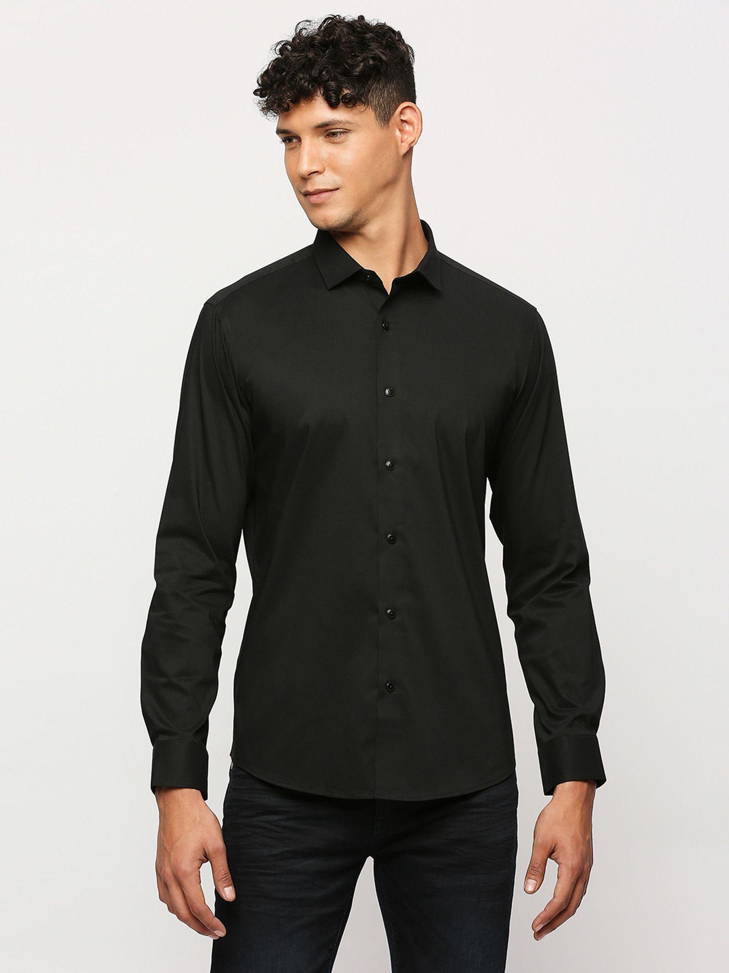 black full sleeves shirt