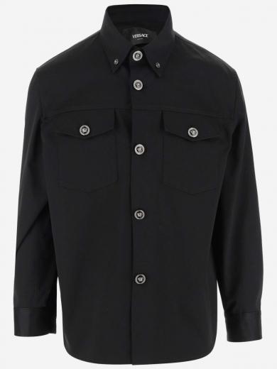 black gabardine shirt