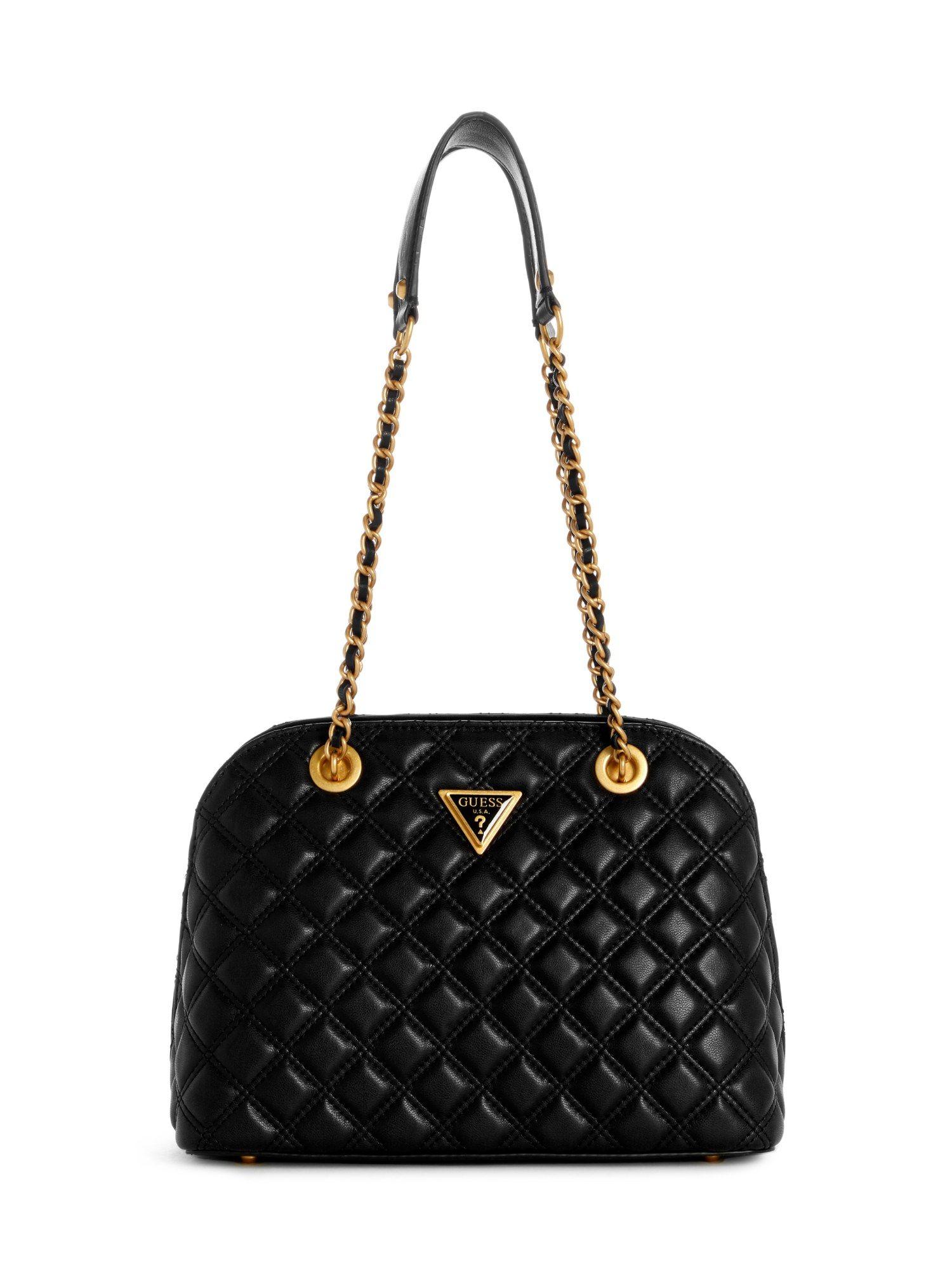 black giully dome satchel bag