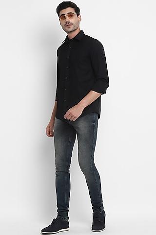 black giza cotton shirt