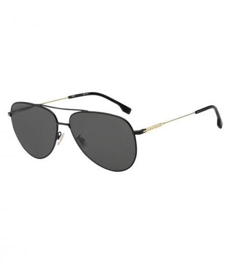 black grey pilot sunglasses