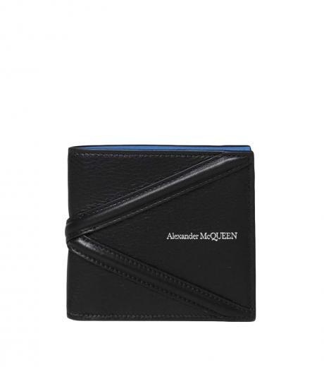 black harness bifold wallet