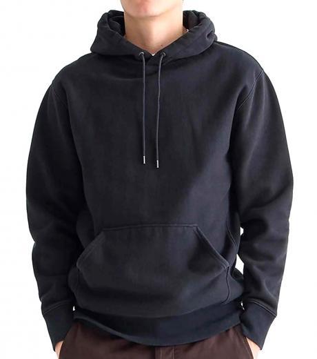 black heritage fleece hoodie