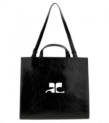 black heritage naplack shopping bag