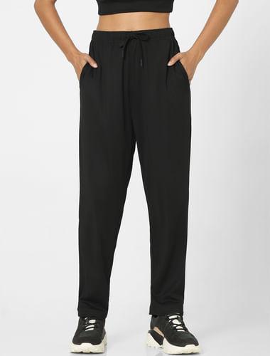 black high rise co-ord pants