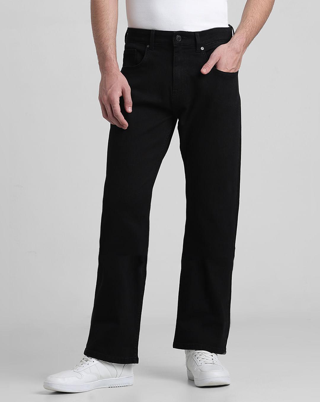 black high rise ray bootcut jeans