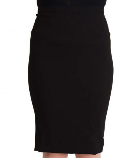 black high waist skirt