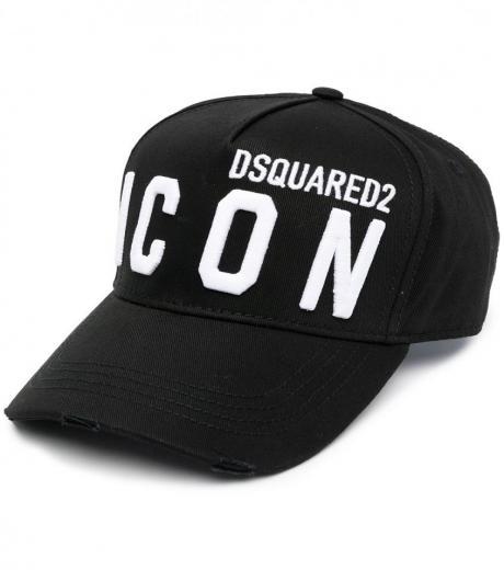 black icon baseball cap