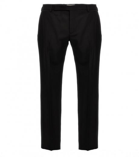 black iconic le smoking pants