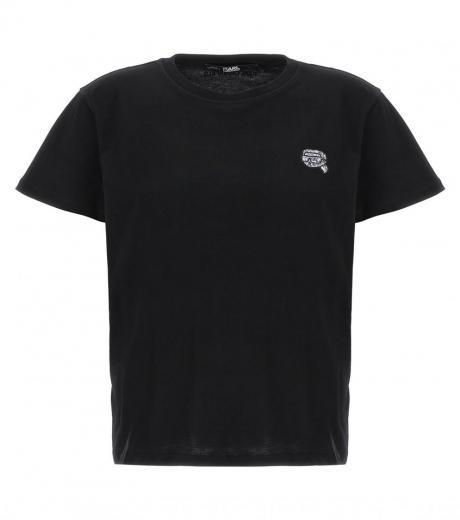 black ikonik 2,0 glitter t-shirt