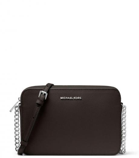 black jet set medium crossbody bag