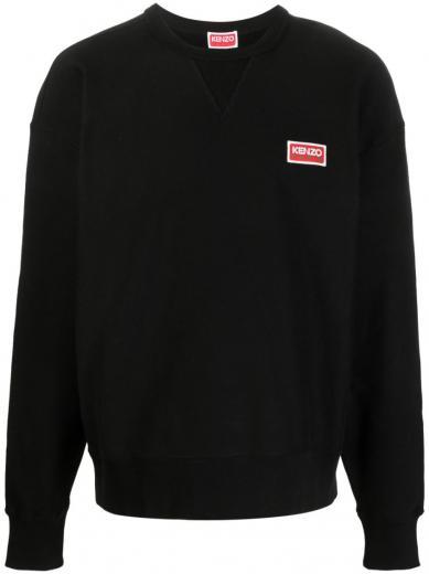 black kenzo paris cotton sweatshirt