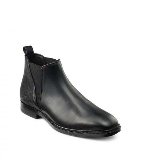 black leather chelsea boot