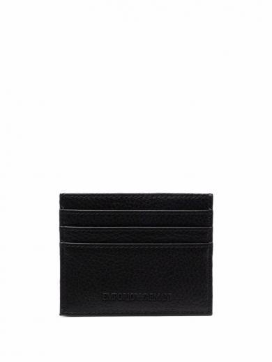 black leather credit card case