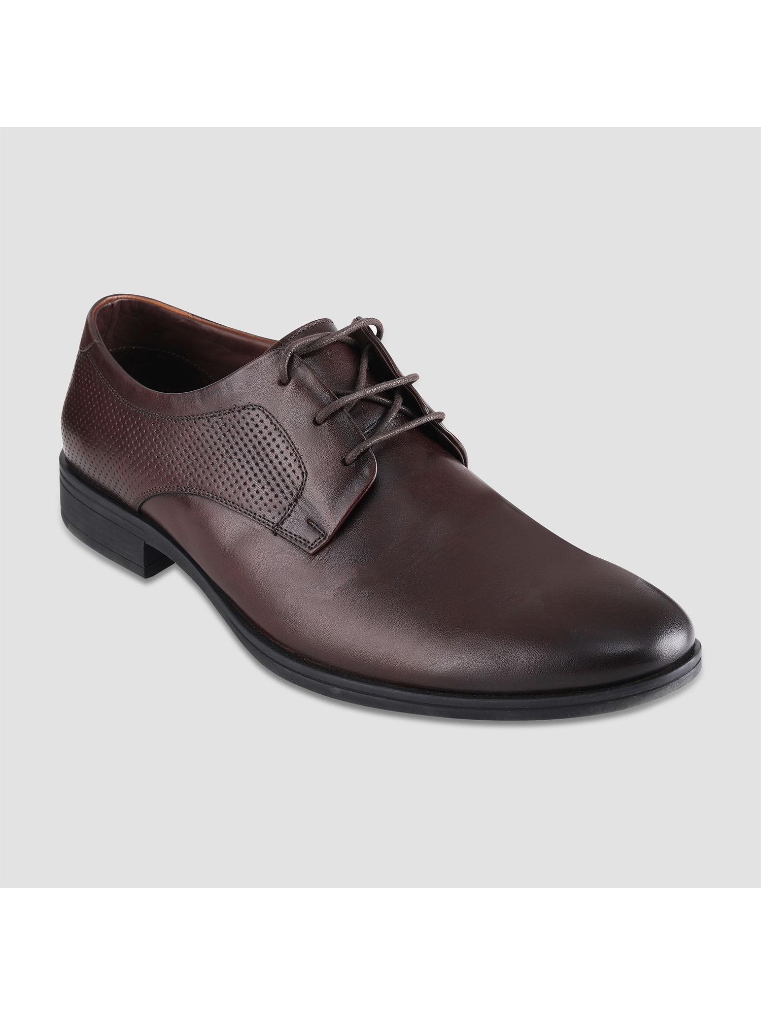 black leather formal shoes for men