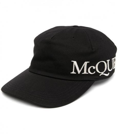 black logo baseball cap