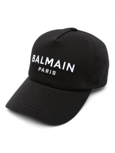 black logo baseball cap