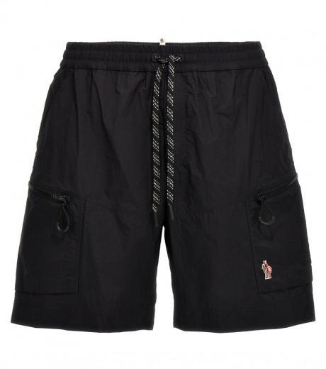 black logo bermuda shorts