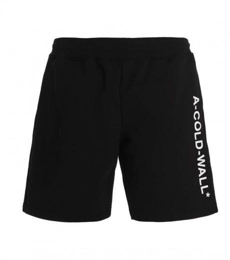 black logo bermuda shorts